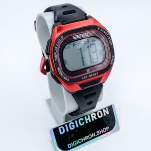 Seiko Import Prospex Super Runner S690-00A0 Red Solar Sports Watch